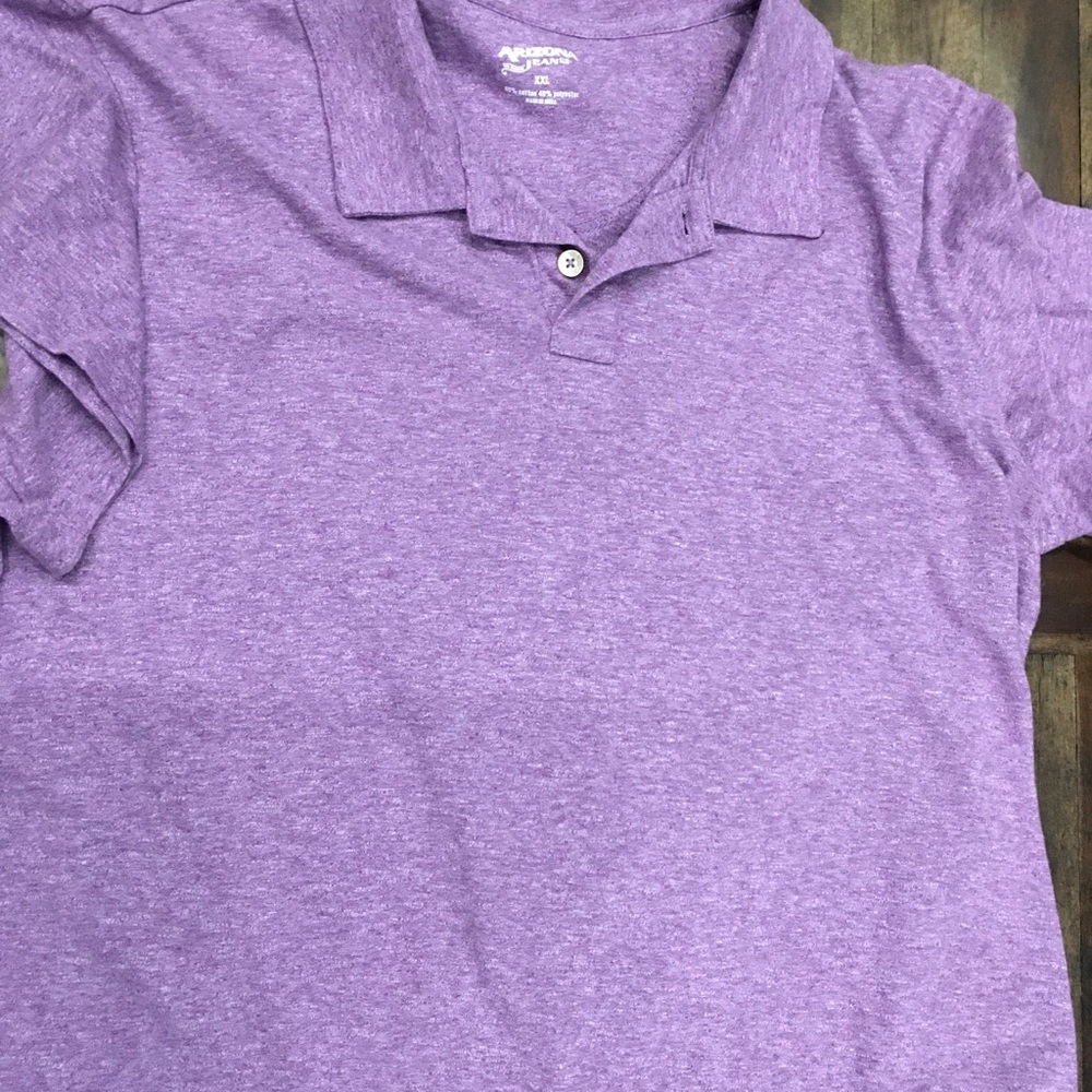 Arizona Jeans Co Purple Polo Shirt XXL Men’s